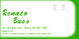 renato buss business card